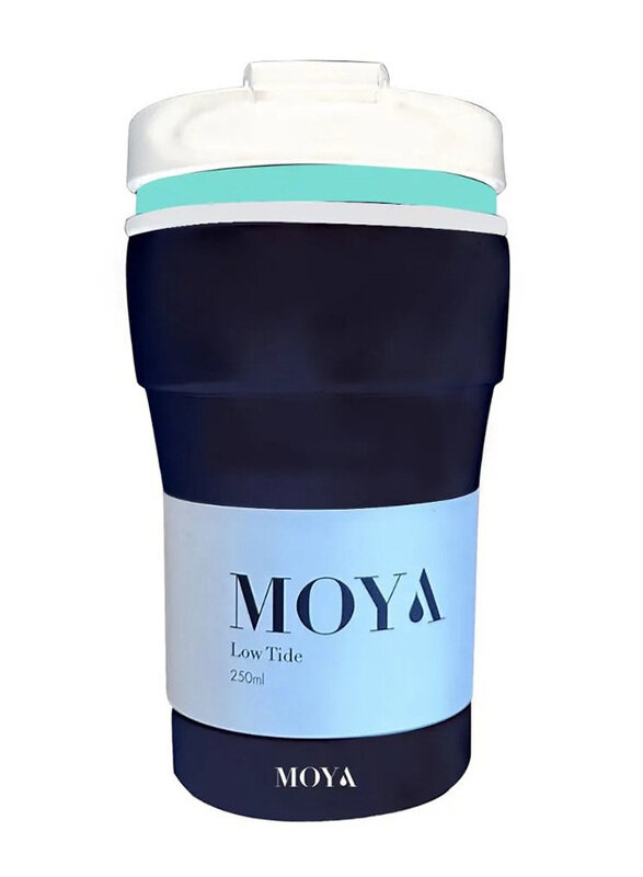 

Moya 250ml Low Tide Travel Coffee Mug, Blue/Black