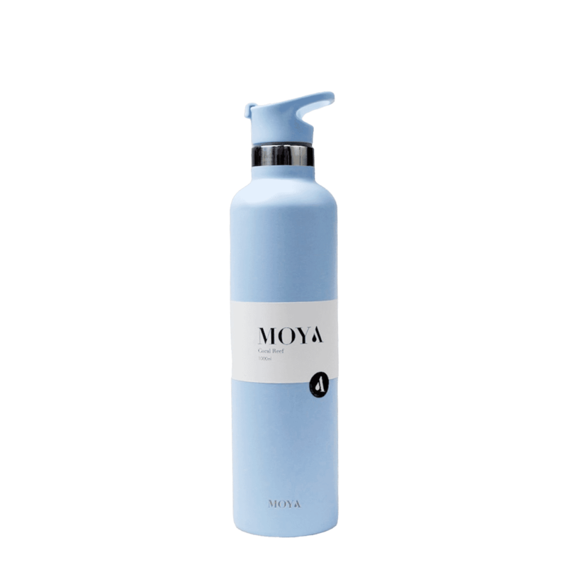 

Moya "Coral Reef" 1L Insulated Sustainable Water Bottle Powder Blue