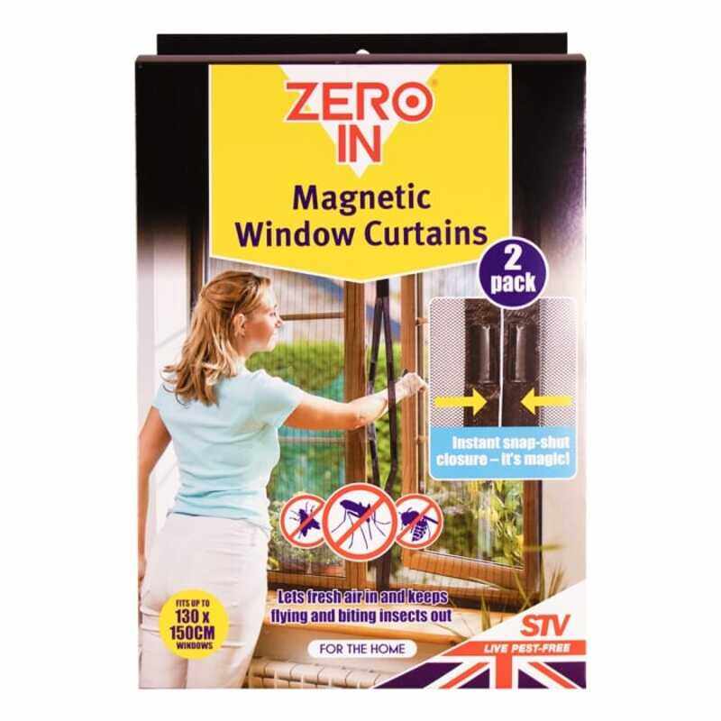 

STV Zero In Magnetic Window Insect Curtain - 2 Pack