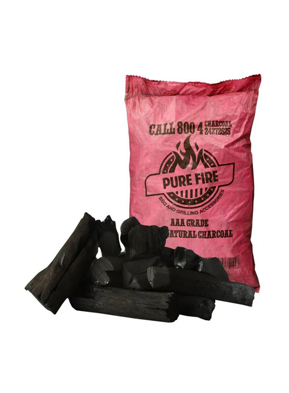 

Purefire 10 Kg BBQ Special Charcoal Pink Bag, Black