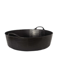 Red Gorilla 35L Large Shallow Tub, Black