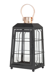 La Hacienda Alderin Medium Lantern, Black