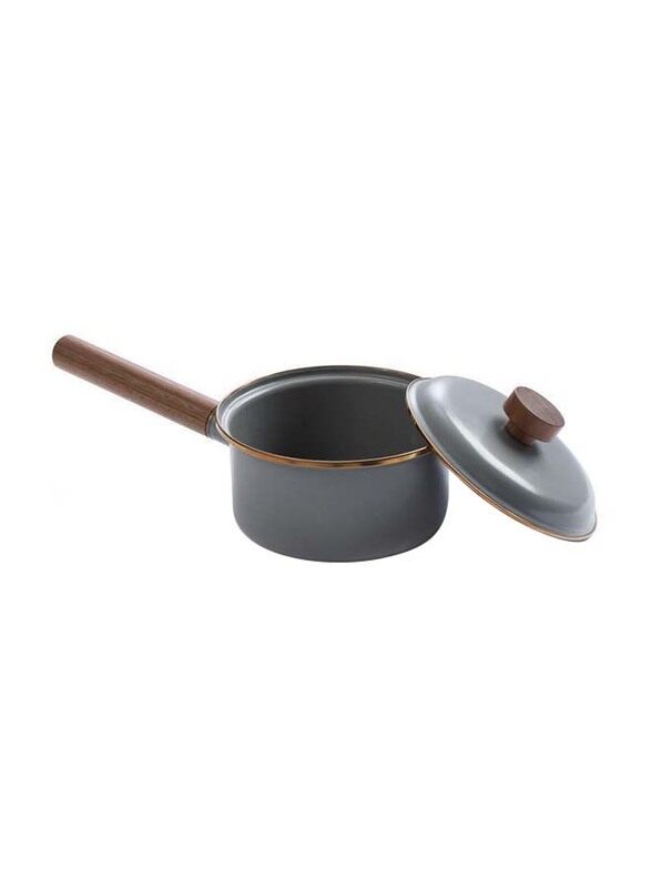 

Barebones Enamel Saucepan, Grey