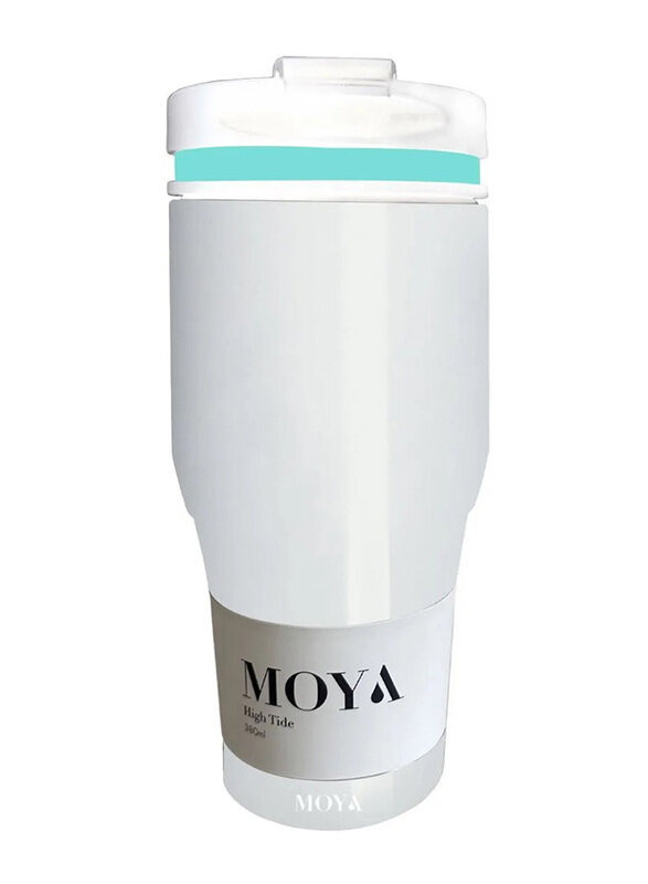 

Moya 380ml High Tide Travel Coffee Mug, Blue/White