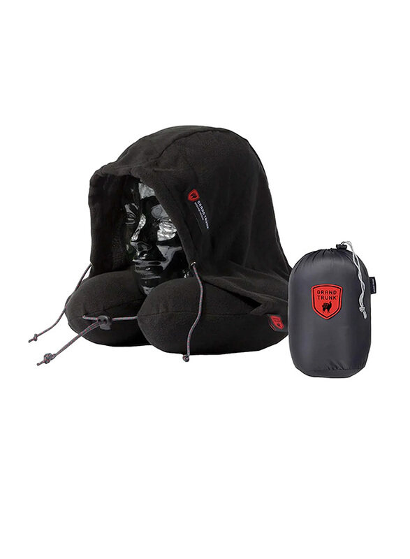 

Grand Trunk Blackout Hooded Neck Travel Pillow, Black