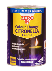 STV Medium Citronella Colour Change Pillar Candle, Multicolour