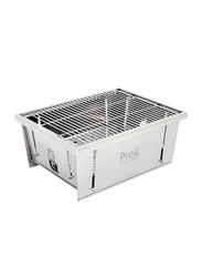 ProQ Flatdog Foldable Portable BBQ Grill, Stainless steel