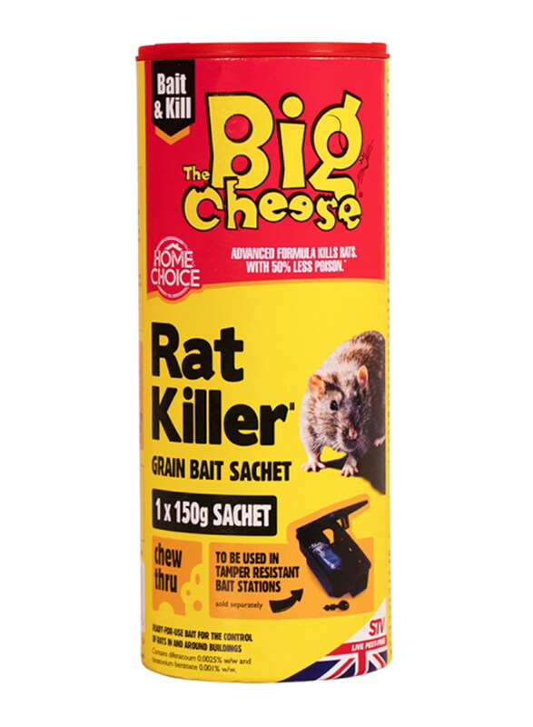 

STV The Big Cheese Rat Killer Grain Bait Sachet, 150g