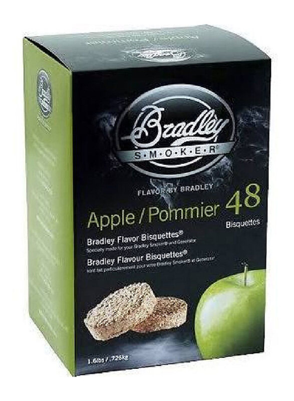 

Bradley Smoker Apple Bisquettes, 48 Pieces, Beige