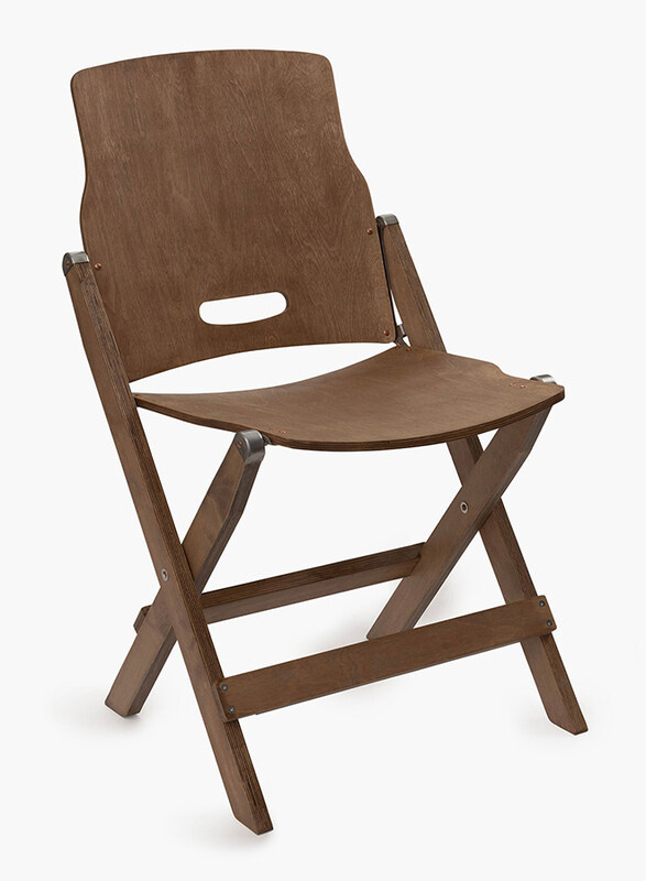 

Barebones Ridge Top Wood Folding Chair, One Size, Brown