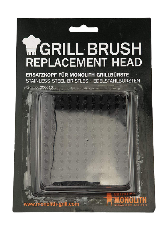 Monolith Grill Brush Replacement Head, Black