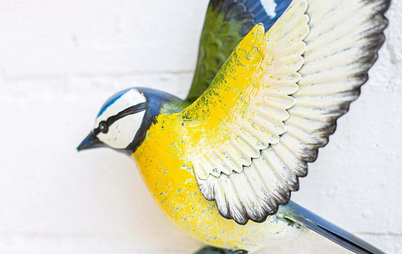 La Hacienda Blue Tit Wall Art, Large, Multicolour