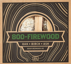 Bad Axe Firewood BIrch 21L Sack, 9 Kg, Brown