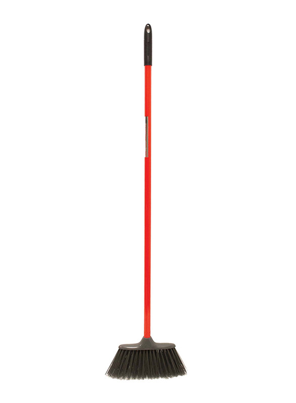 

Red Gorilla Poly Yard Broom Head with Handle, 120cm, Red