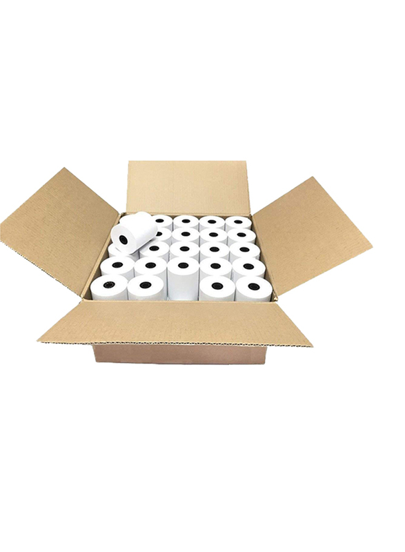 Thermal Bill Paper Rolls, 80x80mm, 50 Pieces, White