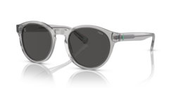 POLO Round Shiny Transparent Grey Sunglasses-PH4192 541387 51