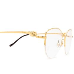 Cartier Gold Semi Rim Eyewear-CT0280O 001 55 Blue Light Filtering Eyeglasses