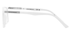Emporio Armani White Men's EA3221 5344 54 Blue Light Filtering Eyeglasses
