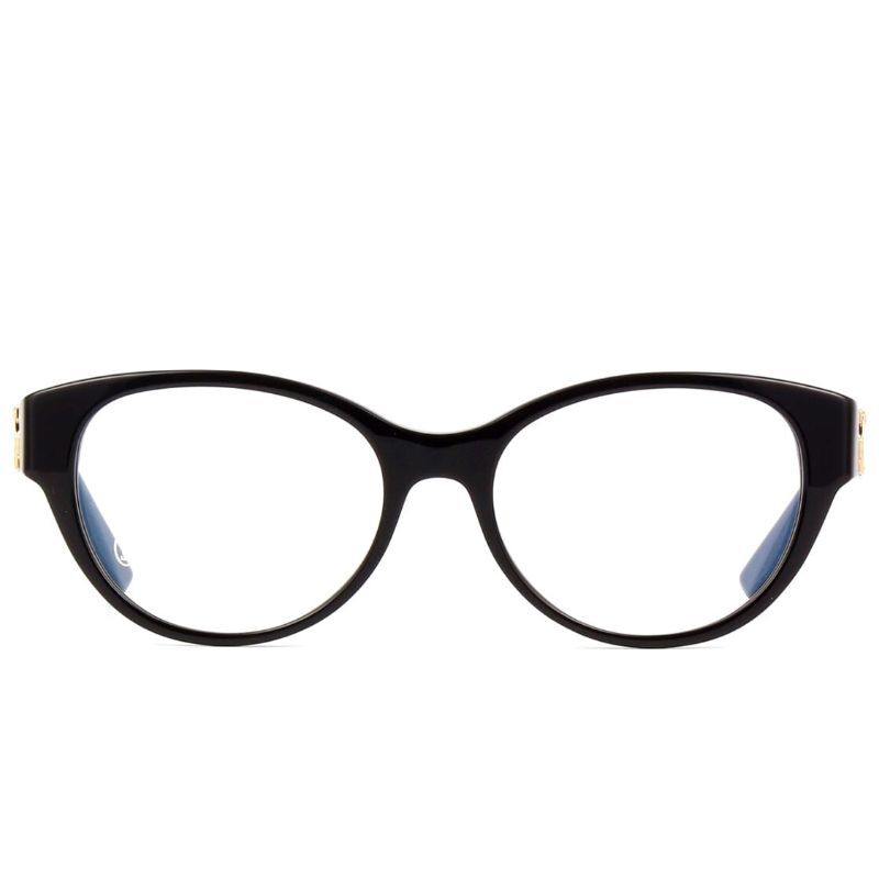 Cartier Black Full Rim Eyewear-CT0315O 001 53 Blue Light Filtering Eyeglasses
