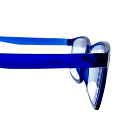 Desire Anti-Blue Light Reading Glasses - Shiny Blue ADD +1.50