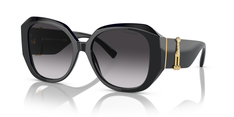 Tiffany Square Black Sunglasses-TF4207B 80013C 55