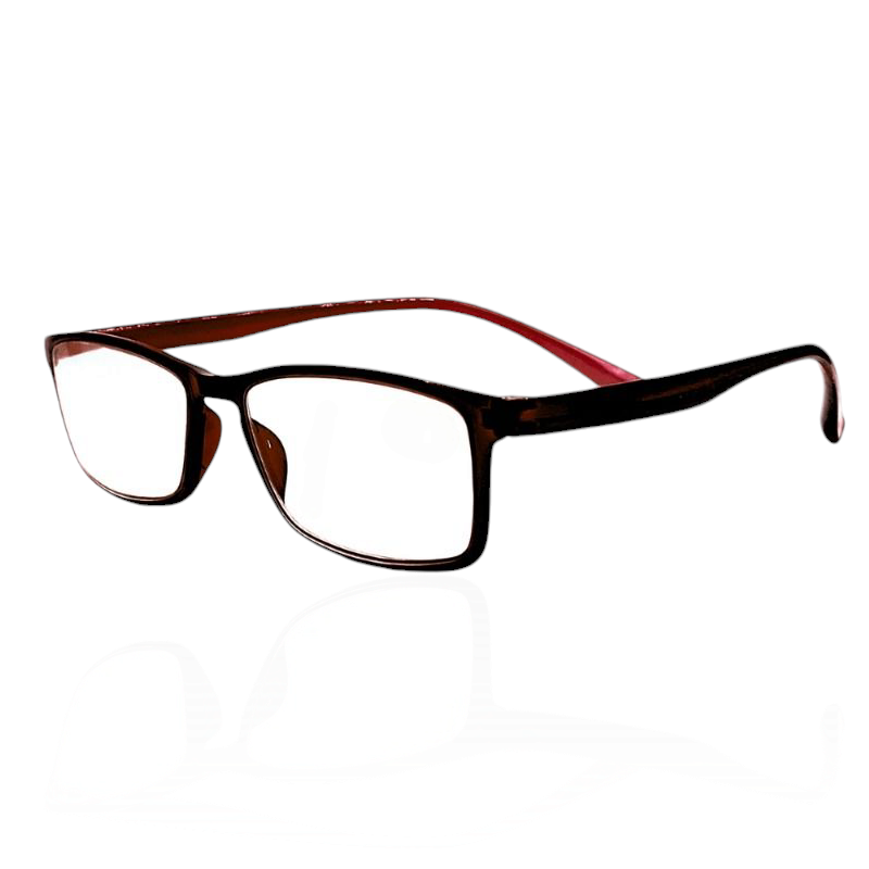 Desire Anti-Blue Light Reading Glasses - Shiny Brown ADD +2.75