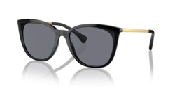 Ralph Shiny Black Cat Eye Sunglasses-RA5280 500180 55
