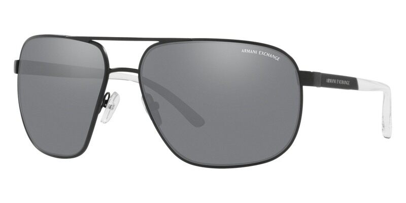 

Armani Exchange Matte Black Sunglasses-AX2040S 60006G 64