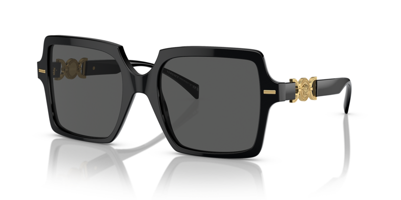 

VERSACE SQUARE BLACK SUNGLASS VE4441 GB1/87 55