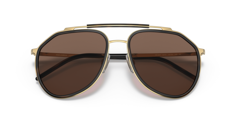 Dolce & Gabbana Pilot Gold Sunglasses DG2277 0273 57