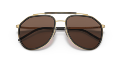 Dolce & Gabbana Pilot Gold Sunglasses DG2277 0273 57