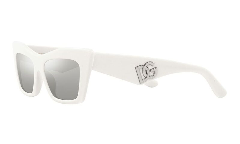 Dolce & Gabbana Cat-Eye White Sunglasses DG4435 33128V 53