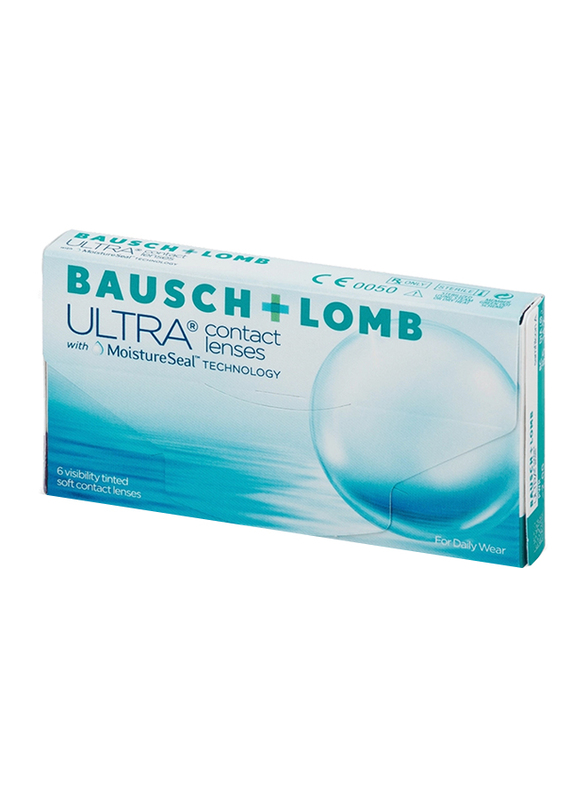 Bausch & Lomb Ultra Monthly Pack of 6 Disposable Contact Lenses, Clear, 3.50