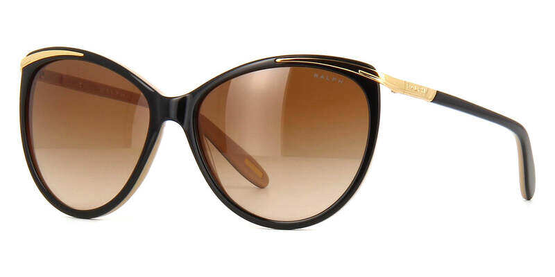 

Ralph Black Cat Eye Sunglasses-RA5150 109013 59