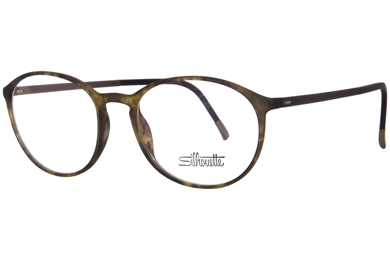 Silhouette Round Frame-SPX 2940 75 9310 51 Blue Light Filtering Eyeglasses