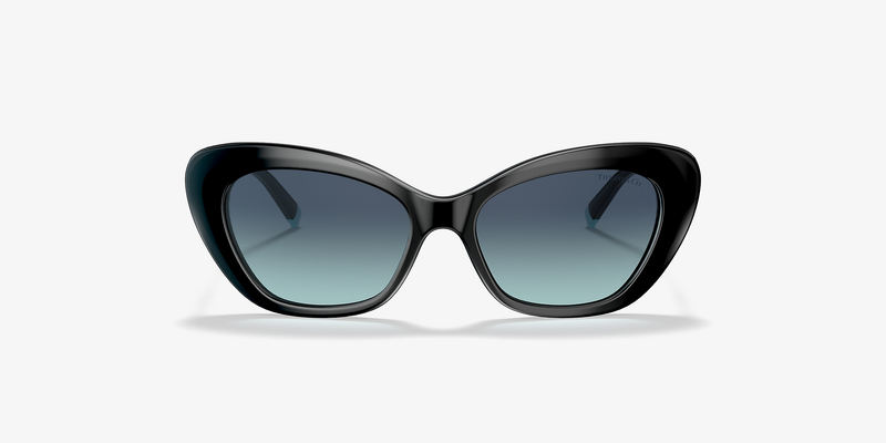 Tiffany Black Cat eye Sunglasses TF4158 8001/9S 54