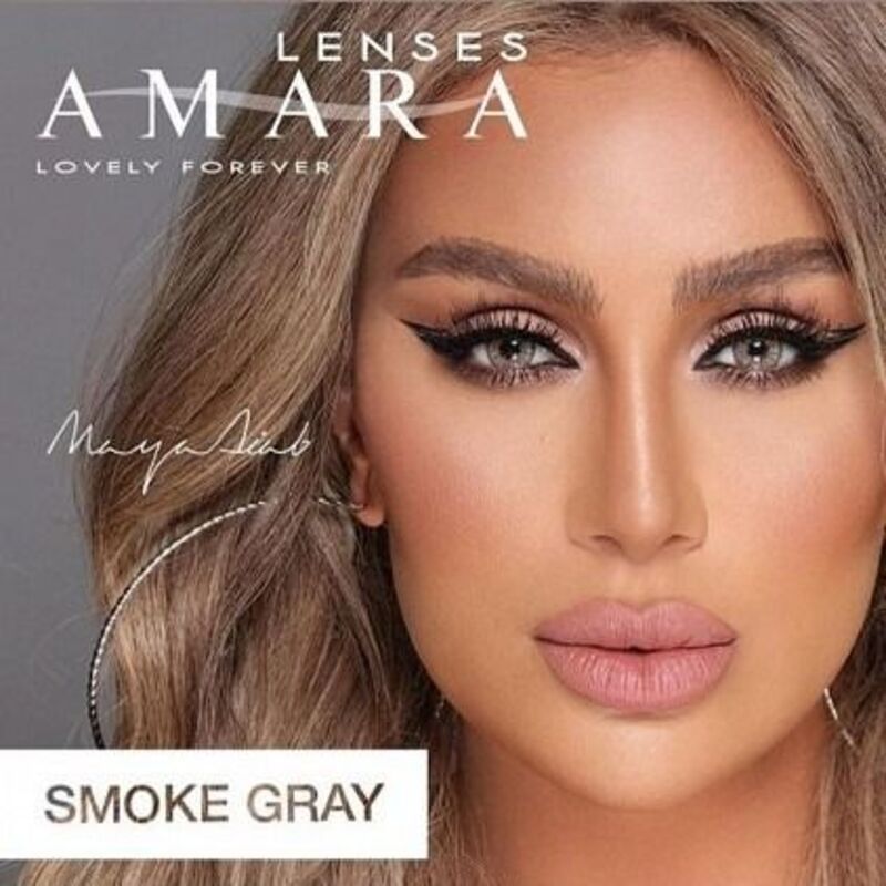 Amara Smoke Grey Monthly Disposable Contact Lenses