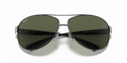 Ray-Ban Gunmetal Polarised Sunglasses-RB3386 004/9A 63-13130 3P