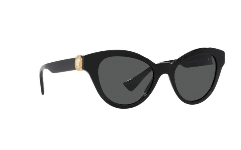 Versace Cat Eye Black Sunglasses-MOD 4435 GB1/87 52