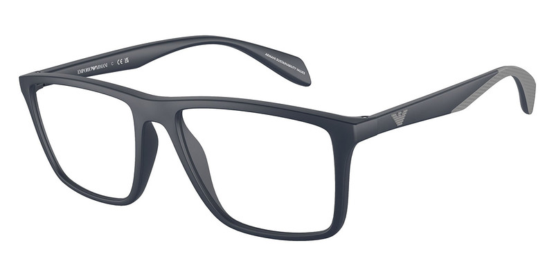 Emporio Armani Square Men's EA3230 5088 Blue Light Filtering Eyeglasses