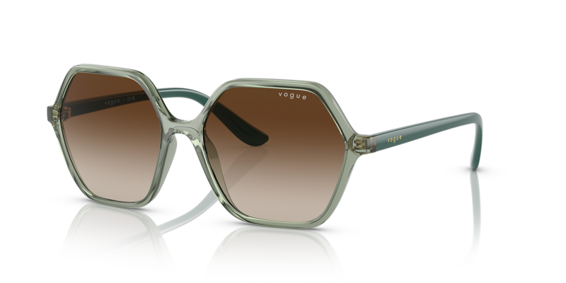 Vogue Transparent Light Green Sunglasses-VO5361S 302213 55