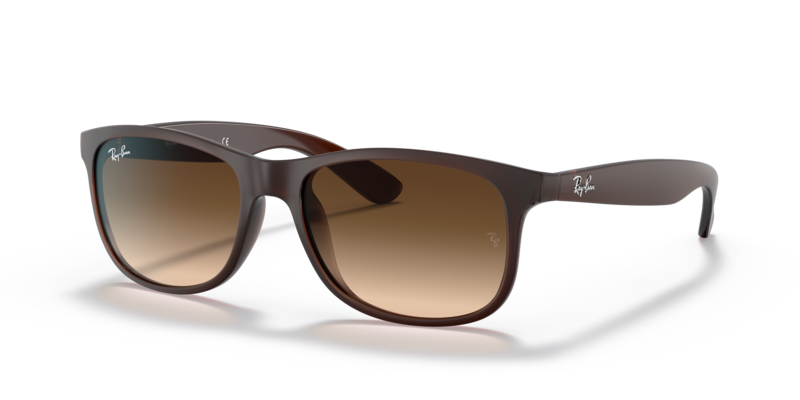 

RAY-BAN ANDY BROWN SUNGLASSES-RB4202 ANDY 6073/13 55