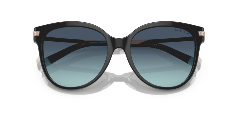 Tiffany Black Butterfly Sunglasses TF4193B 80019S 55