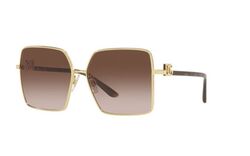 Dolce & Gabbana Gold Square Sunglasses-DG 2279 0213 60