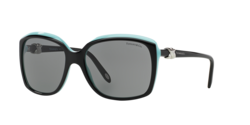 Tiffany Black/Blue Butterfly Sunglasses TF4076 80553F 58