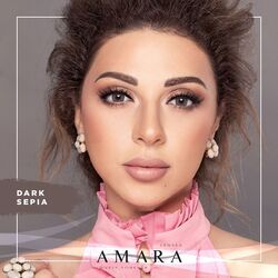 Amara Dark Sepia Monthly Disposable Contact Lenses