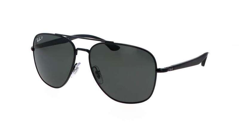 

Ray-Ban Polished Black Sunglasses-RB 3683 002/58 56 15 135 3P