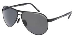 Porcshe Design Black Pilot Sunglasses P8649 A 62