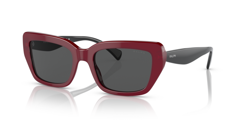 

Ralph Shiny Red Rectangle Sunglasses RA 5292 5921/87 53