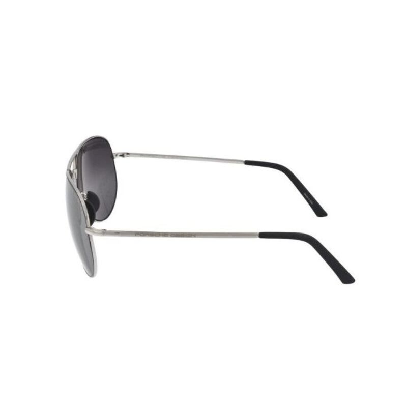Porcshe Design Silver Black Pilot Sunglasses P8508 R 62